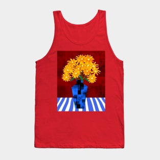 Abstract Flowers Tank Top